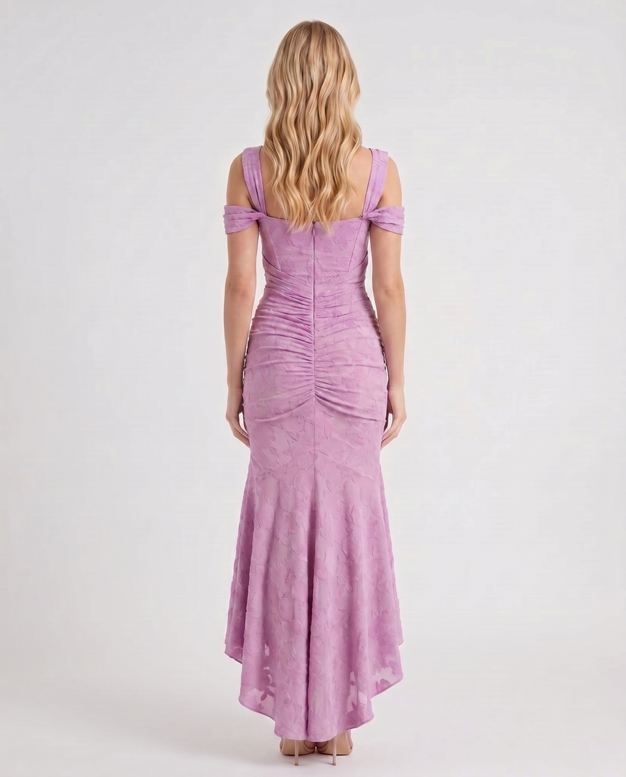 Carisia Corset Maxi Dress - Pink
