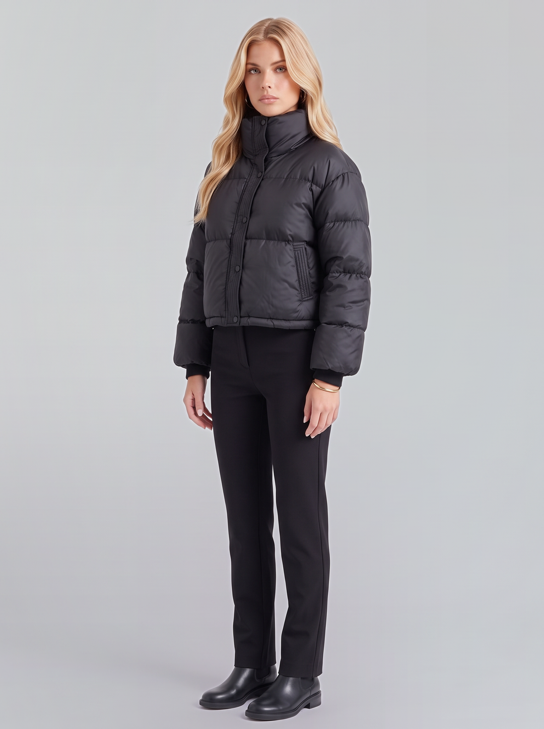 Cassandra Puffer Jacket - Black