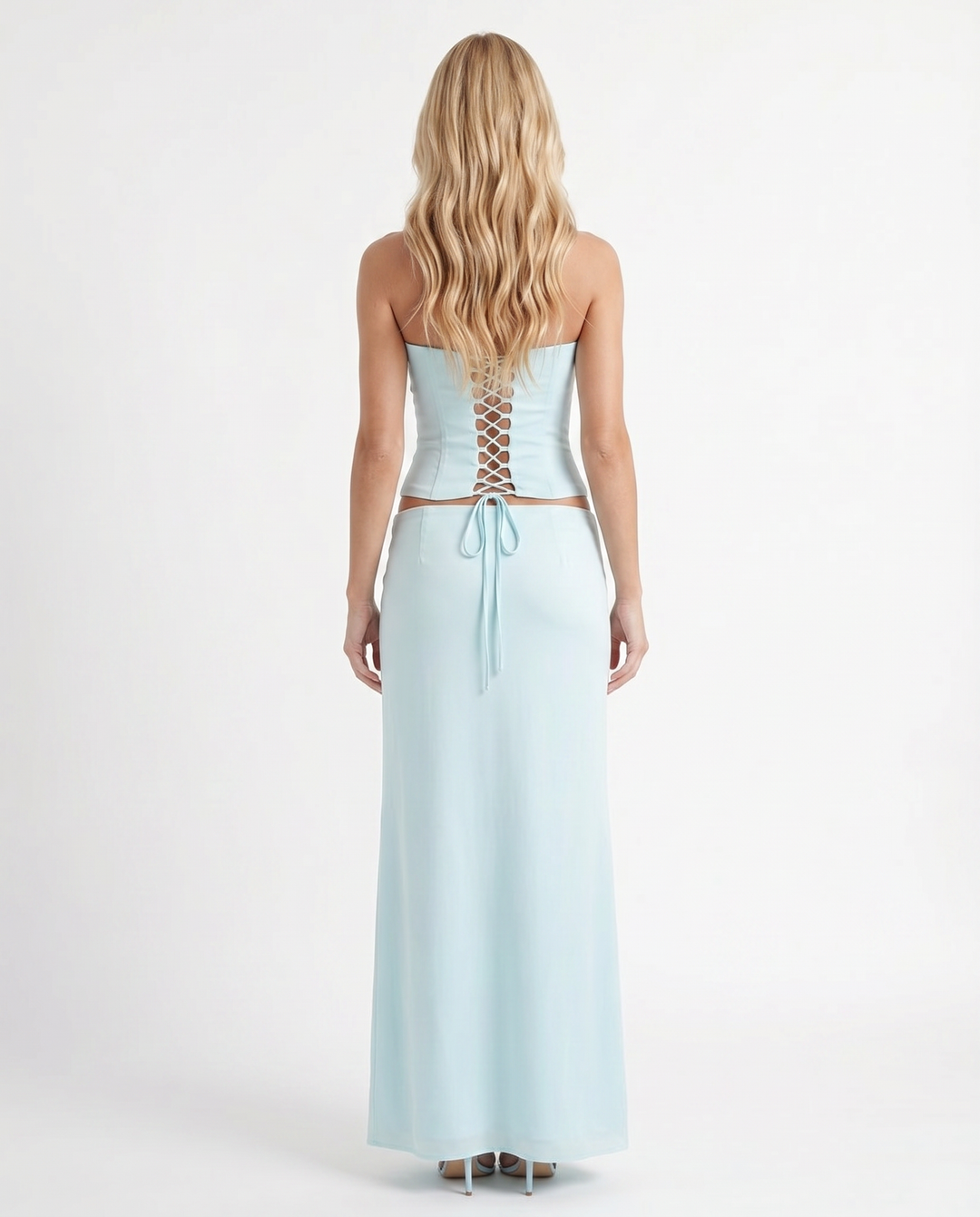 Charlotte Wrap Skirt Set - Mist