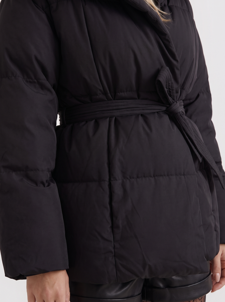 Clementine Belted Jacket - Black