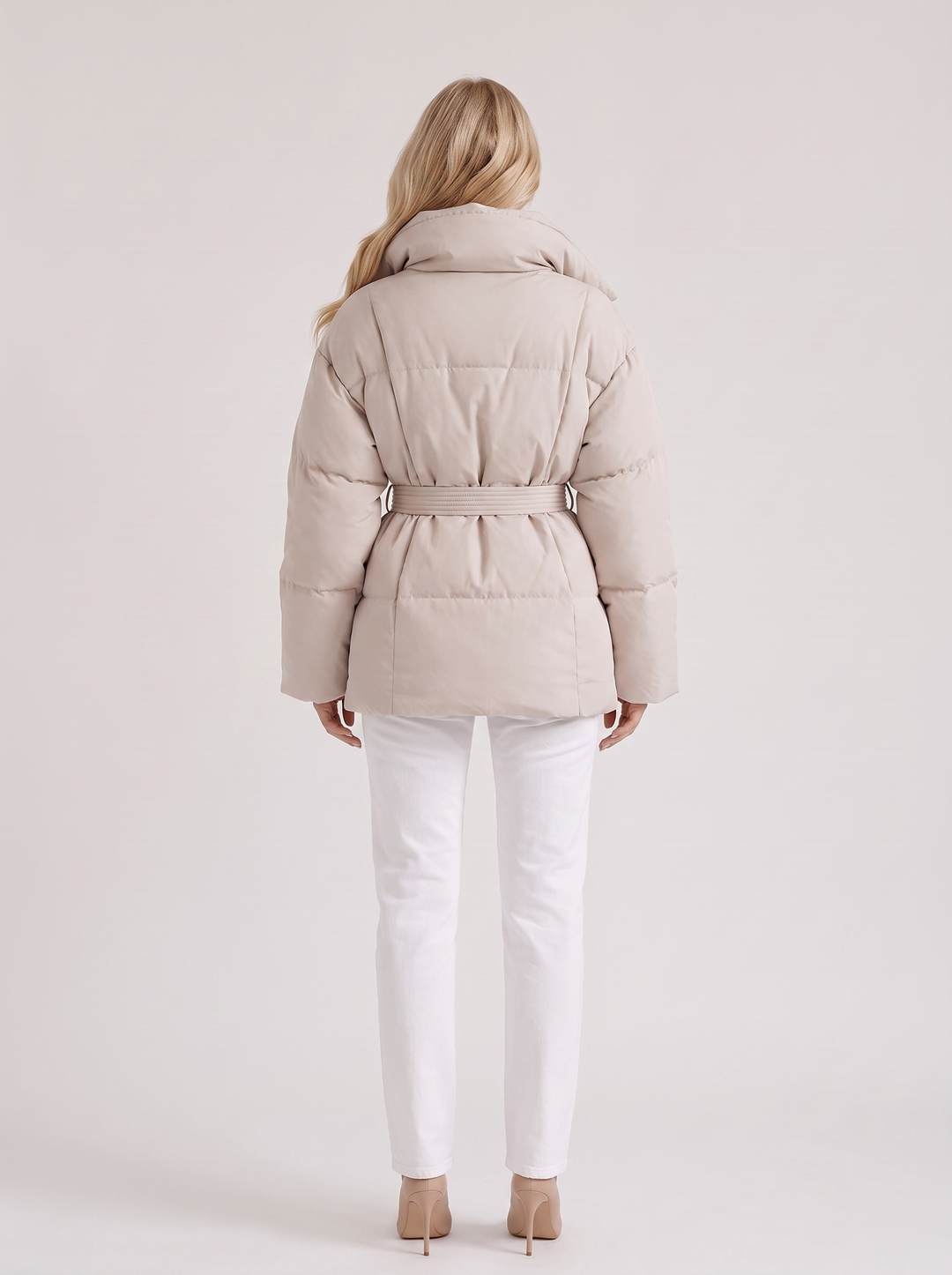 Clementine Belted Jacket - Cream