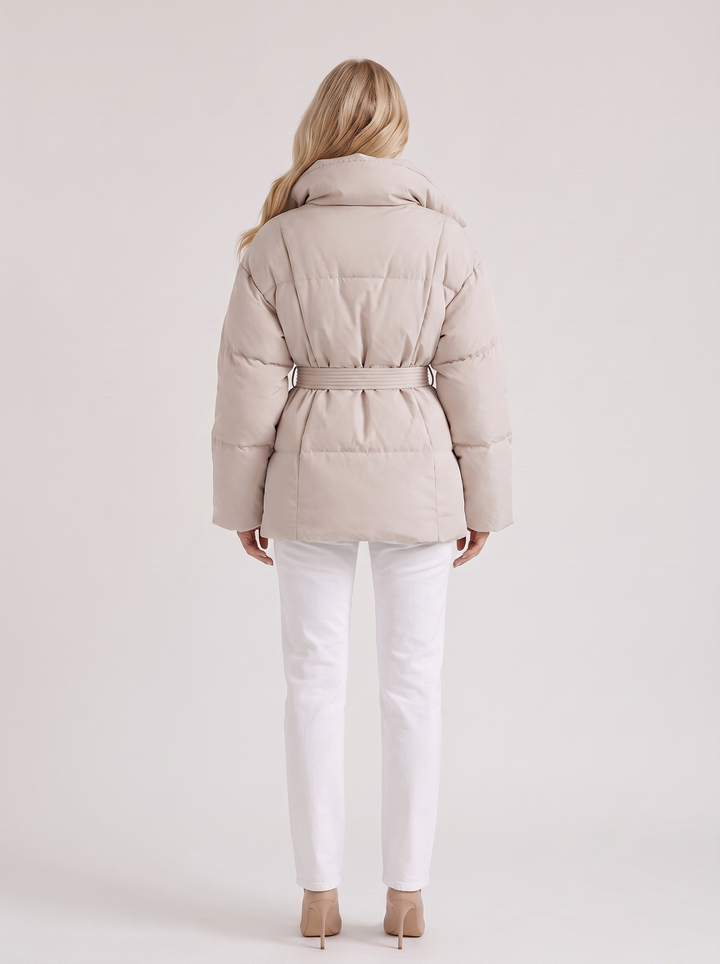 Clementine Belted Jacket - Cream