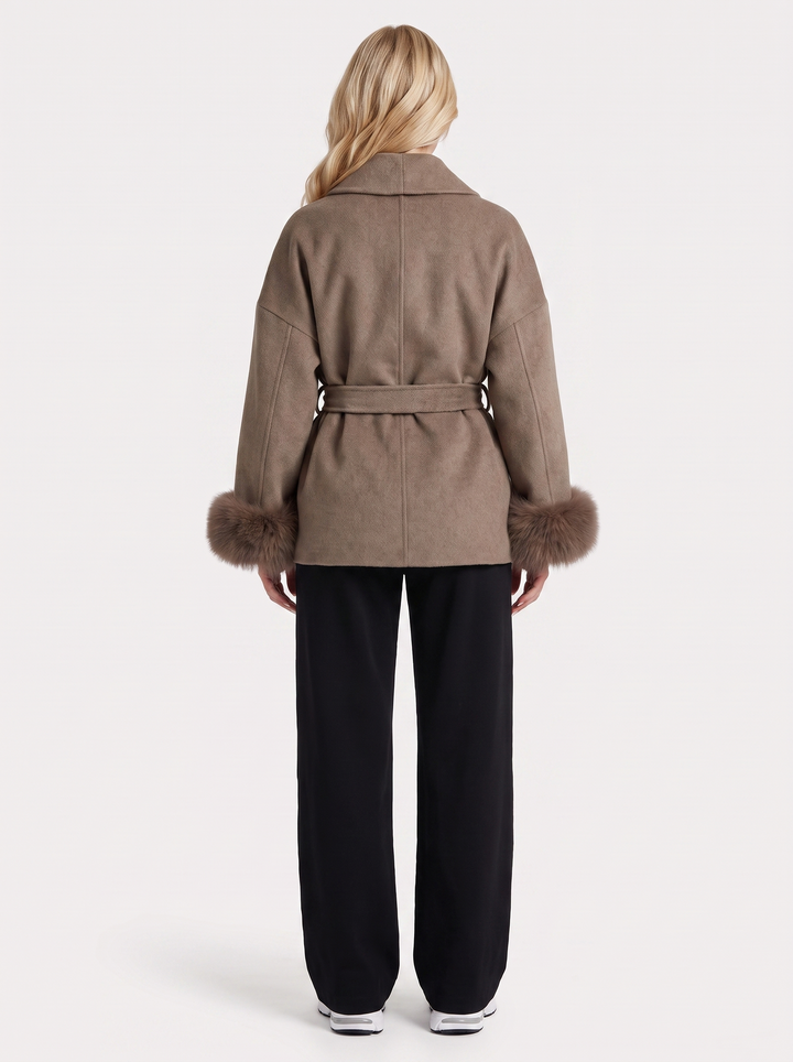Cordelia Wrap Jacket - Brown