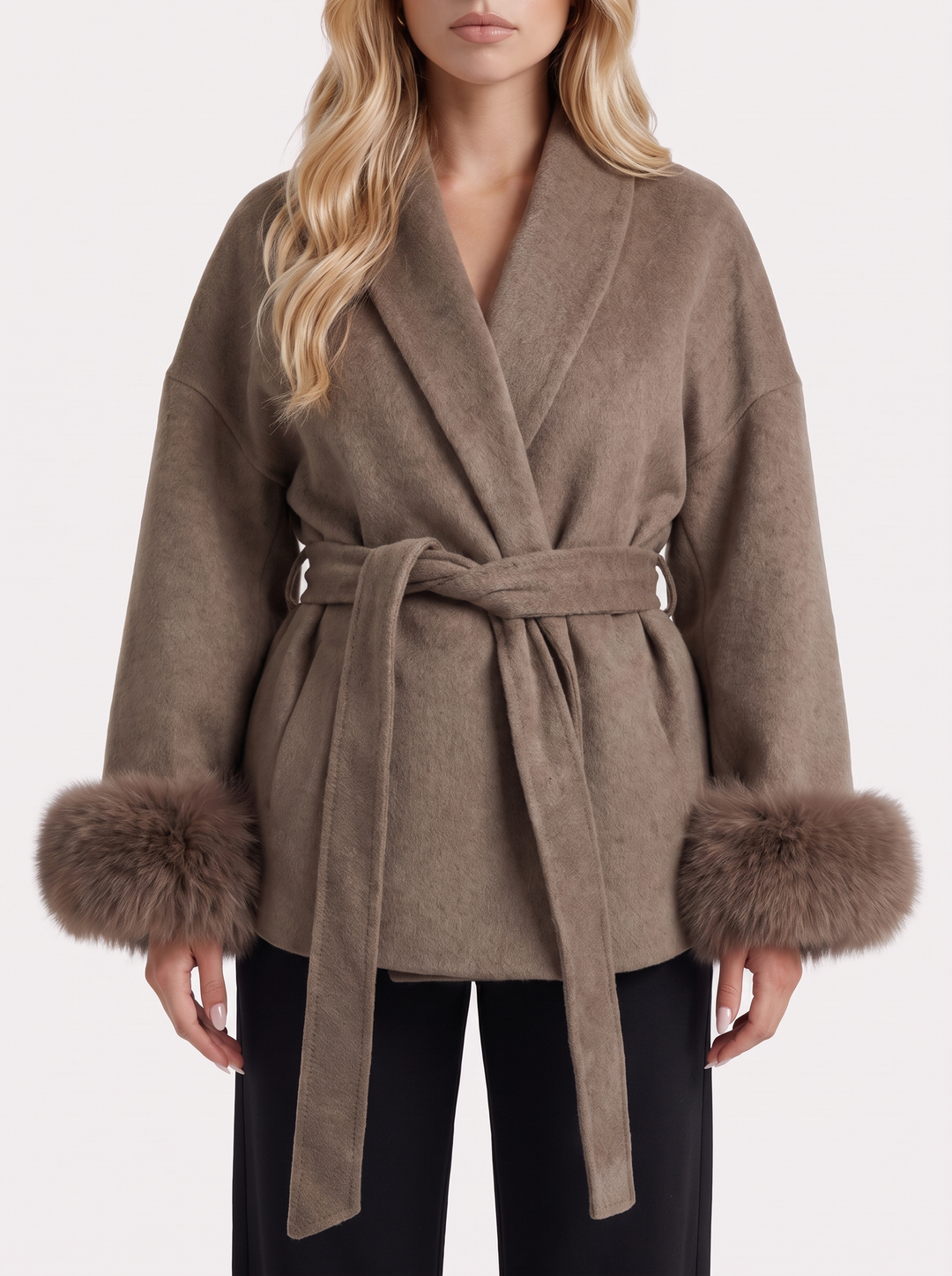 Cordelia Wrap Jacket - Brown