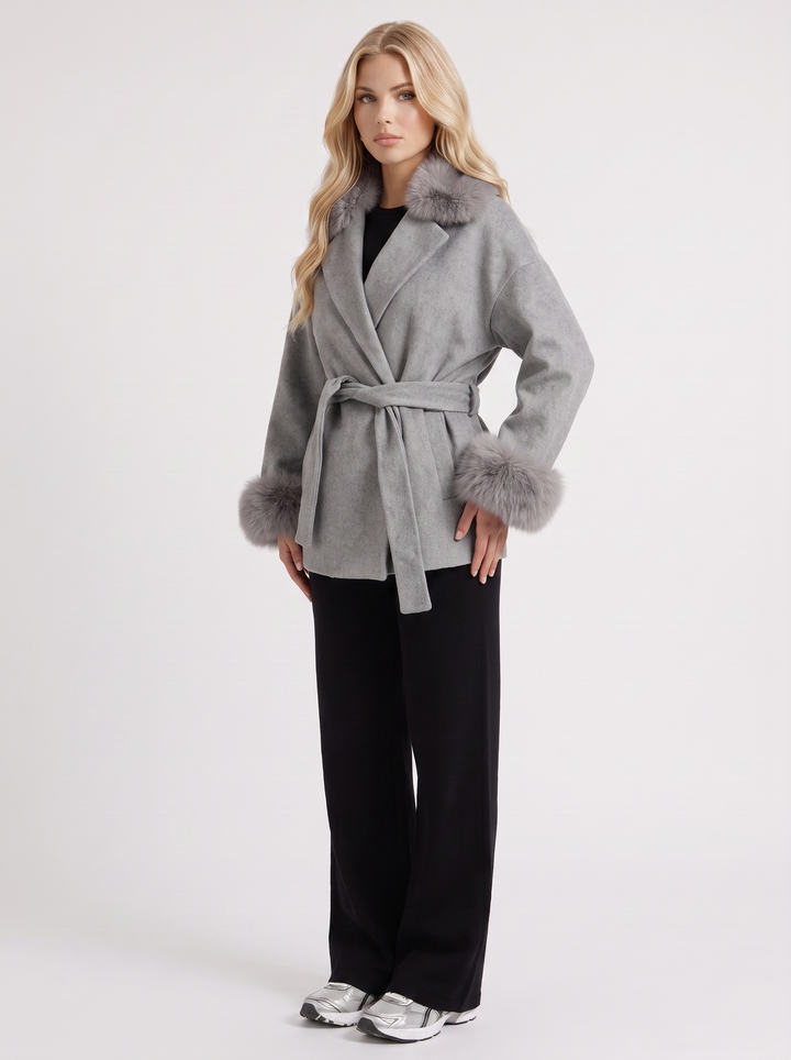 Cordelia Wrap Jacket - Gray