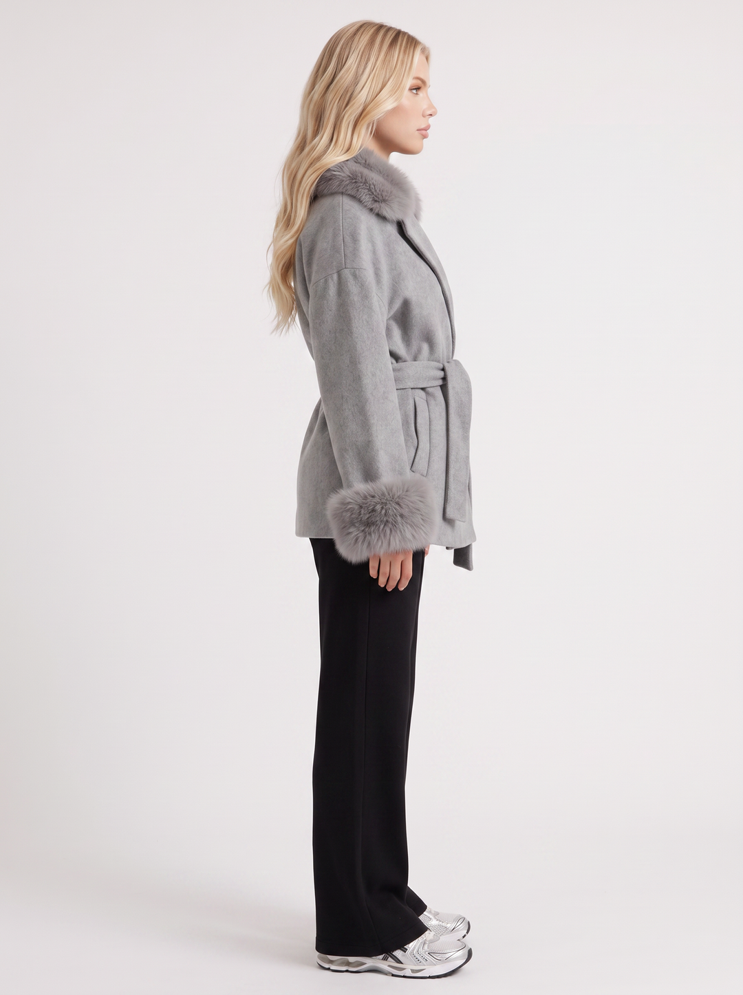 Cordelia Wrap Jacket - Gray