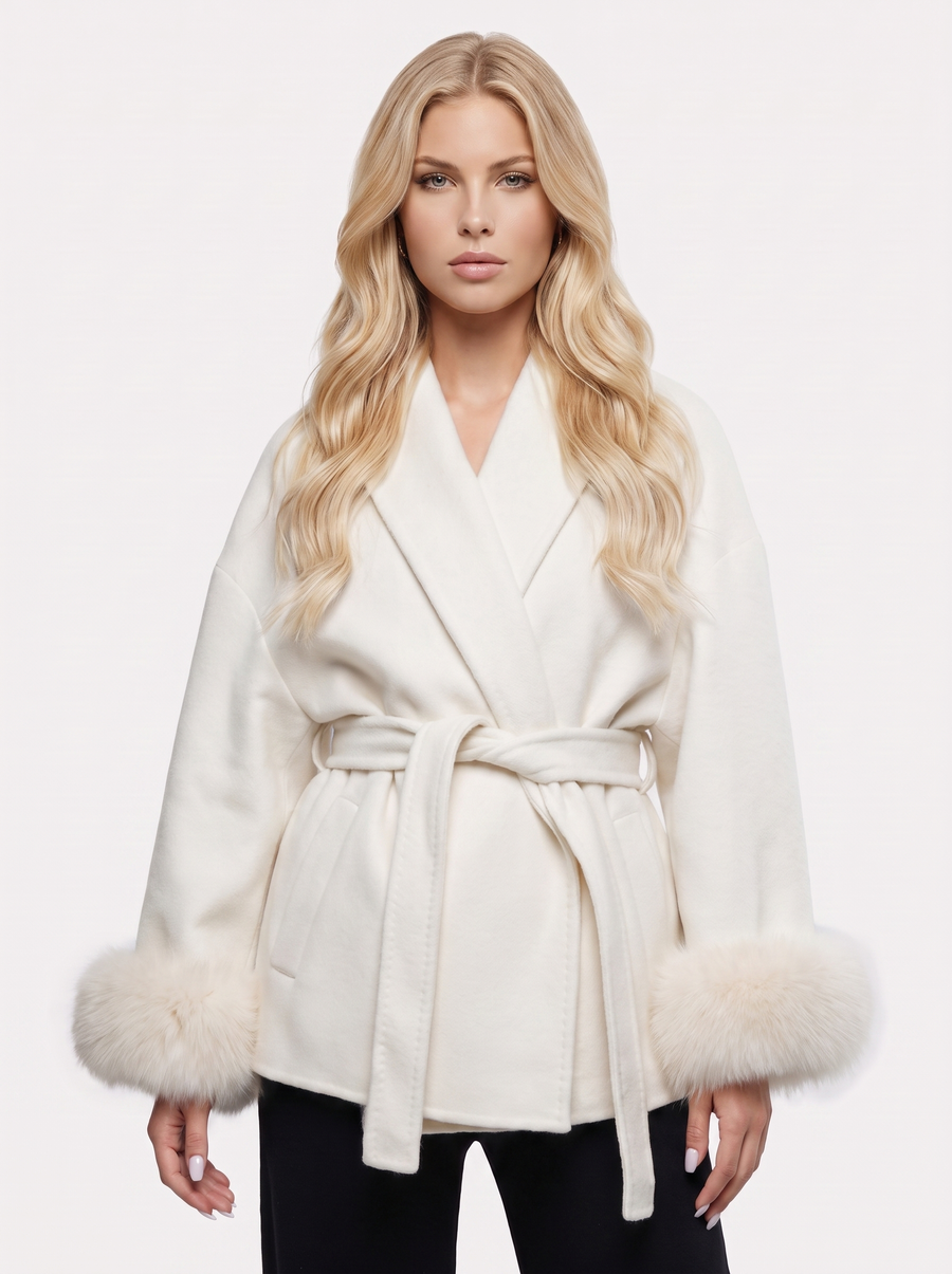 Cordelia Wrap Jacket - White