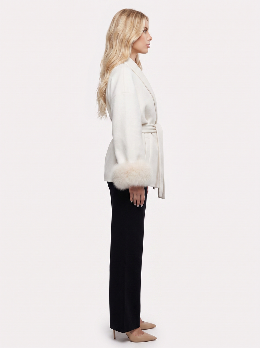 Cordelia Wrap Jacket - White