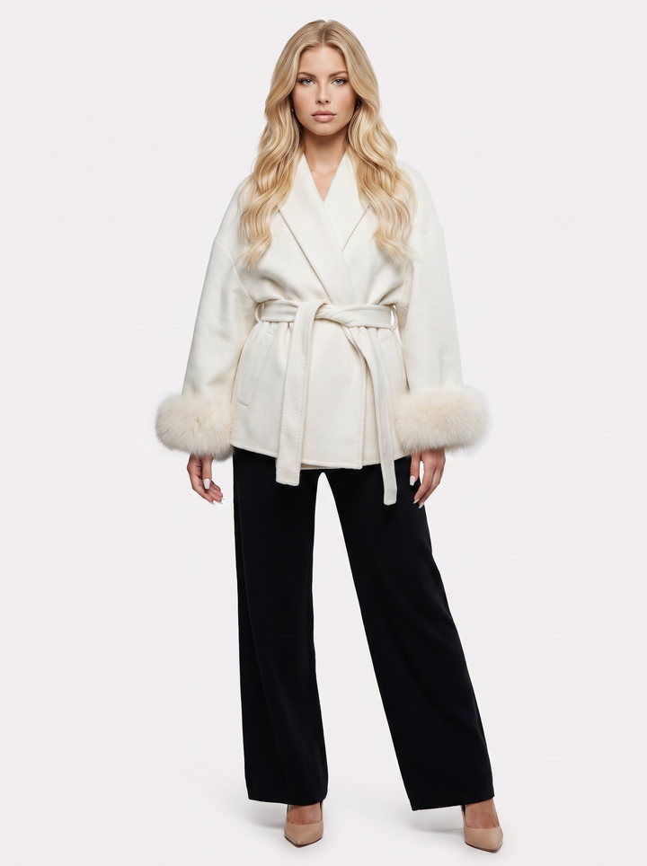 Cordelia Wrap Jacket - White