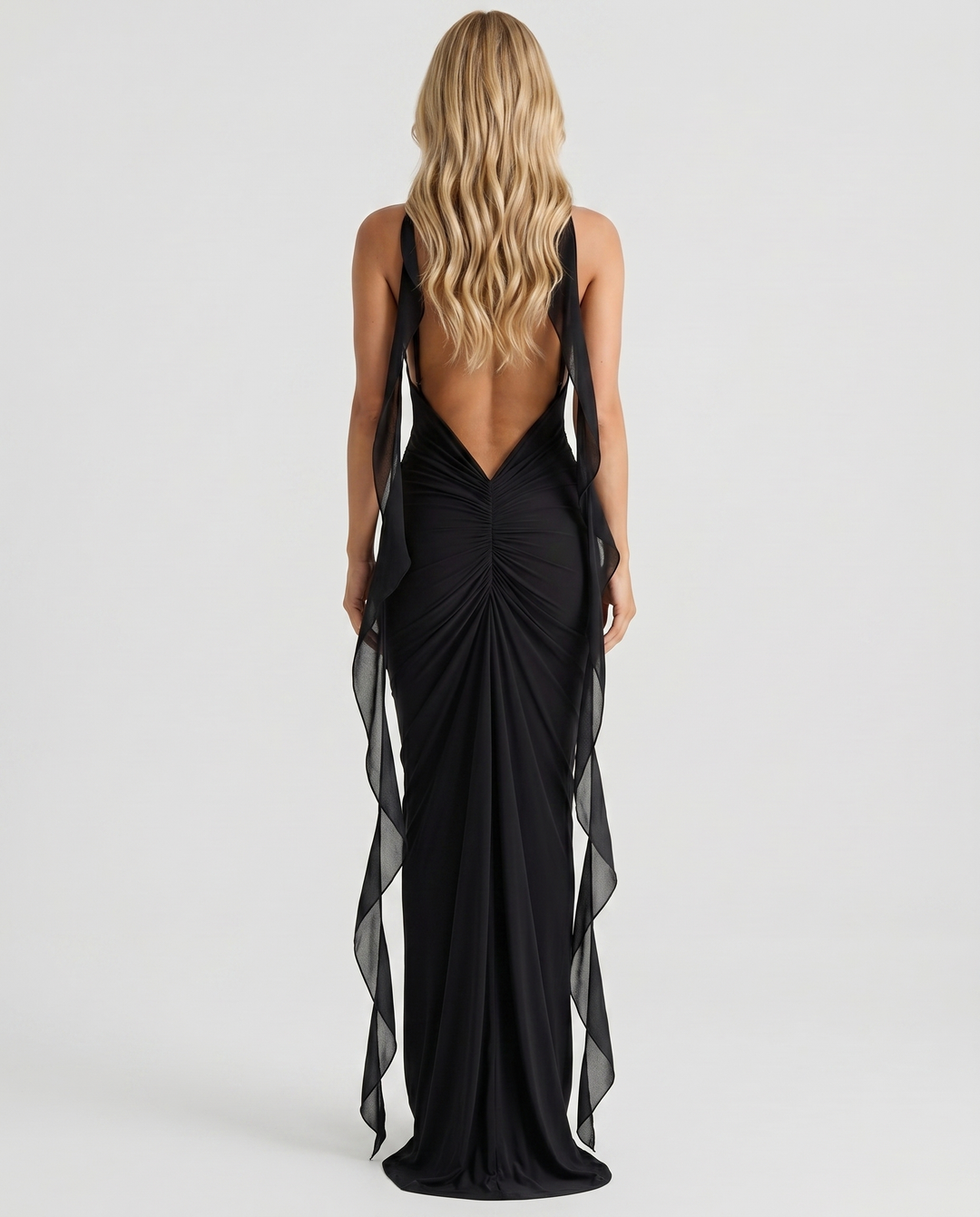 Daniela Slip Maxi Dress - Black
