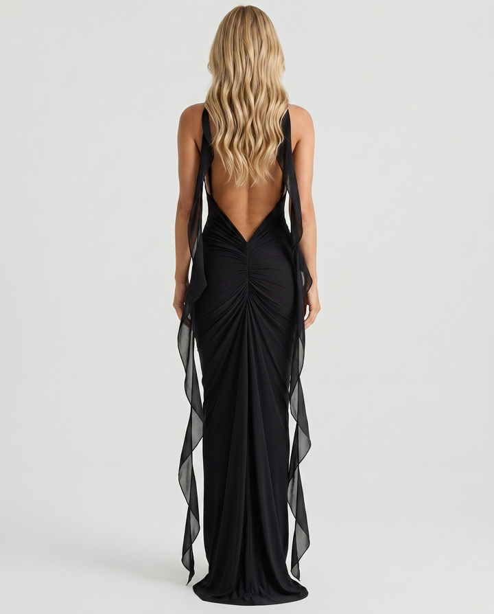 Daniela Slip Maxi Dress - Black