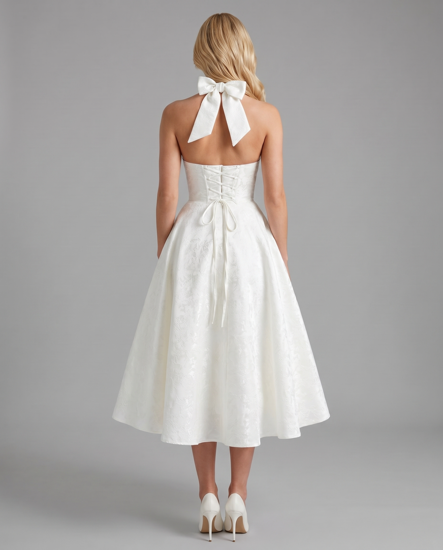 Effie Midi Dress - Ivory