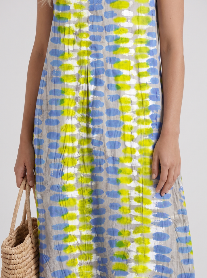 Elara Printed Midi Dress - Multicolor