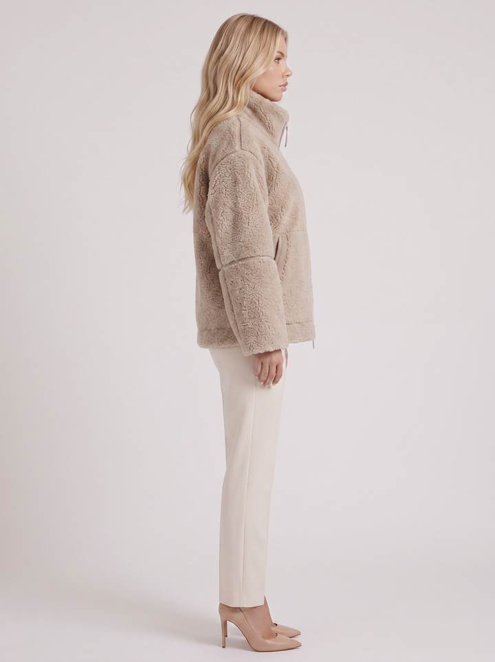 Emmeline Teddy Jacket - Beige