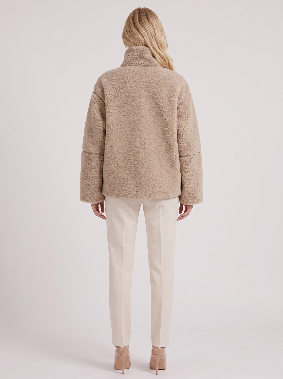 Emmeline Teddy Jacket - Beige