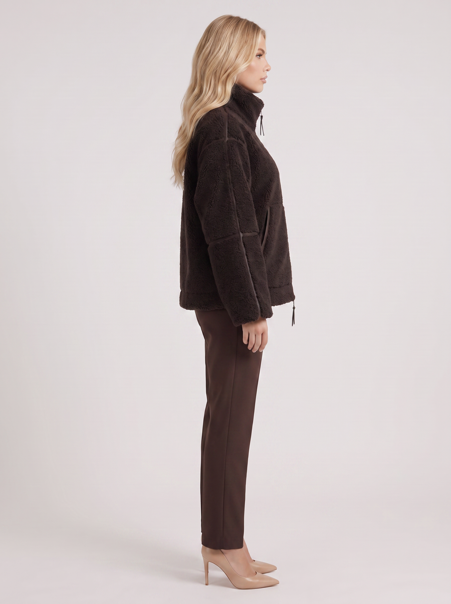 Emmeline Teddy Jacket - Chocolate