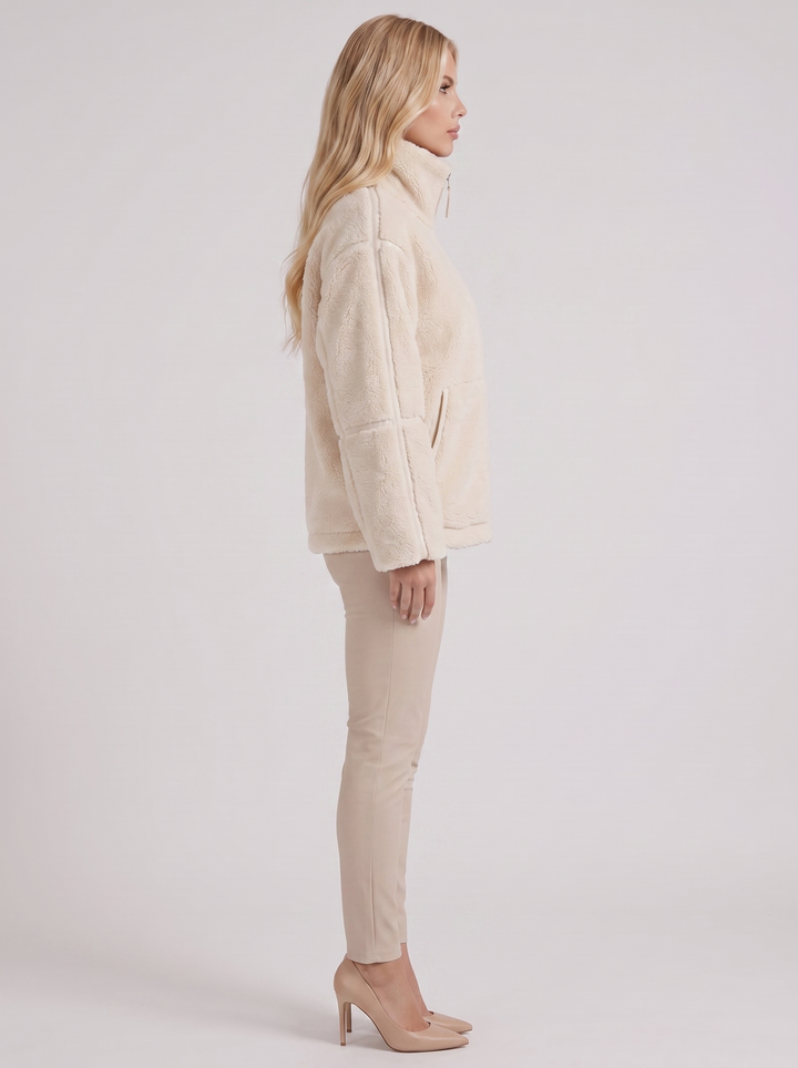 Emmeline Teddy Jacket - White