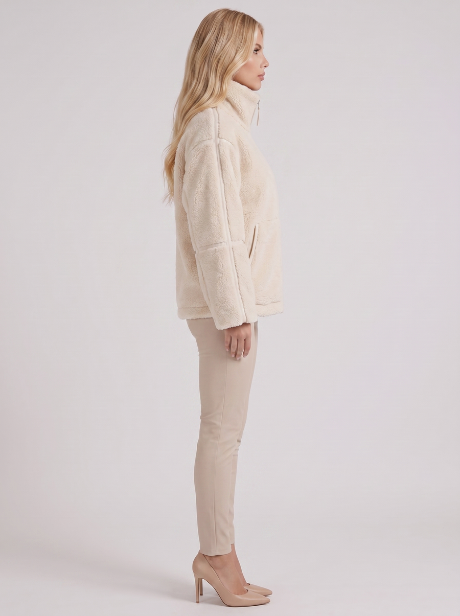 Emmeline Teddy Jacket - White