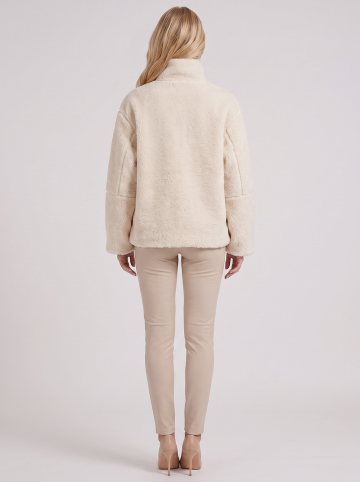 Emmeline Teddy Jacket - White