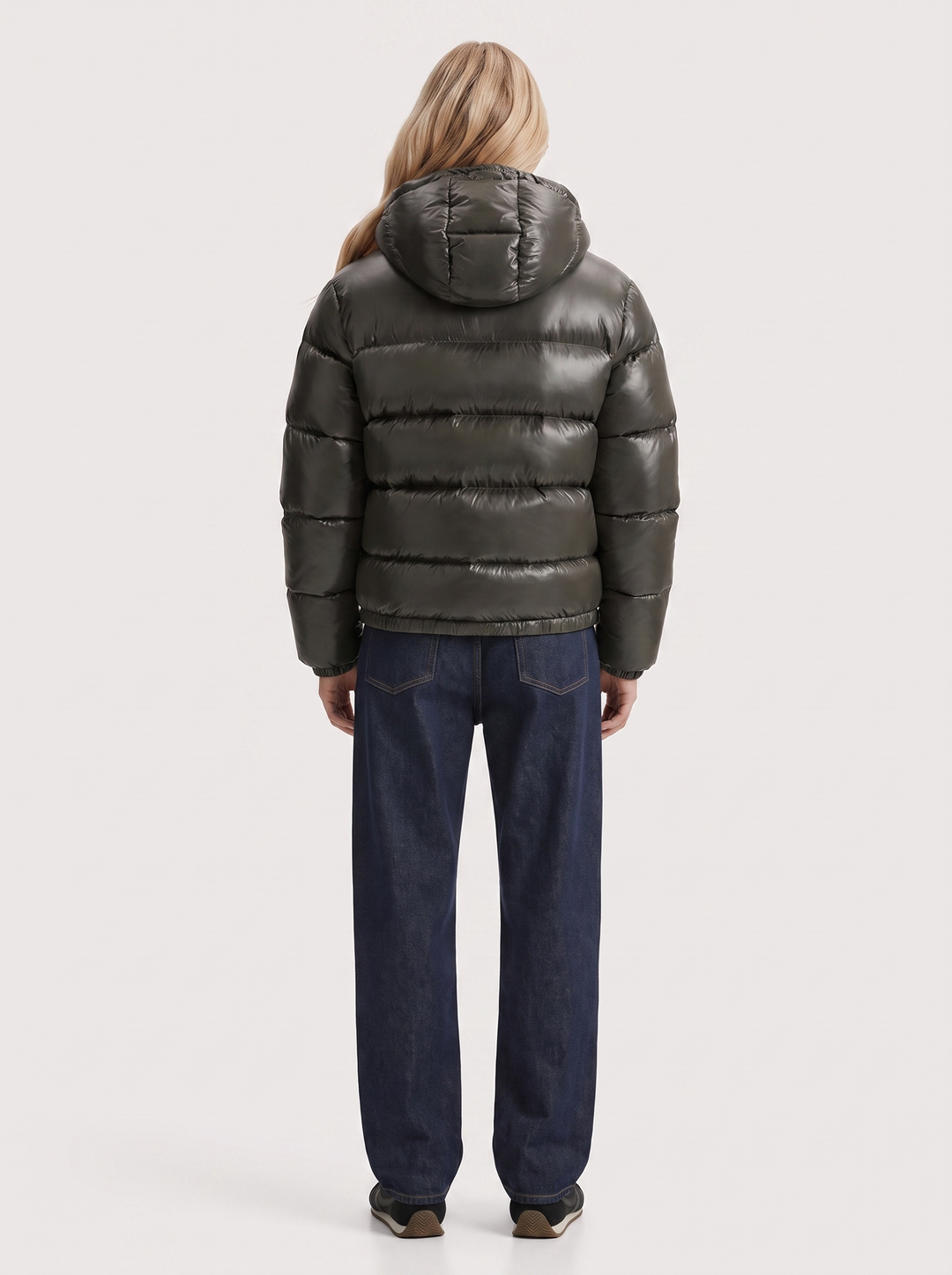Felicity Hooded Puffer - Army Green