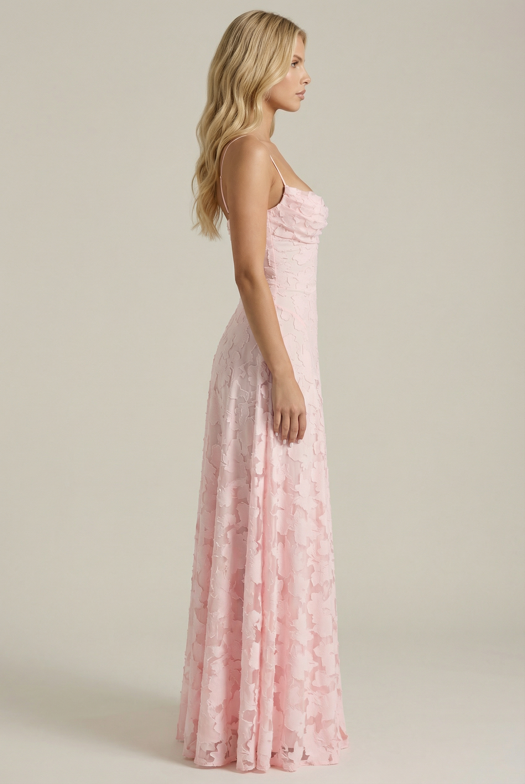 Francis Butterfly Maxi Dress - Pink