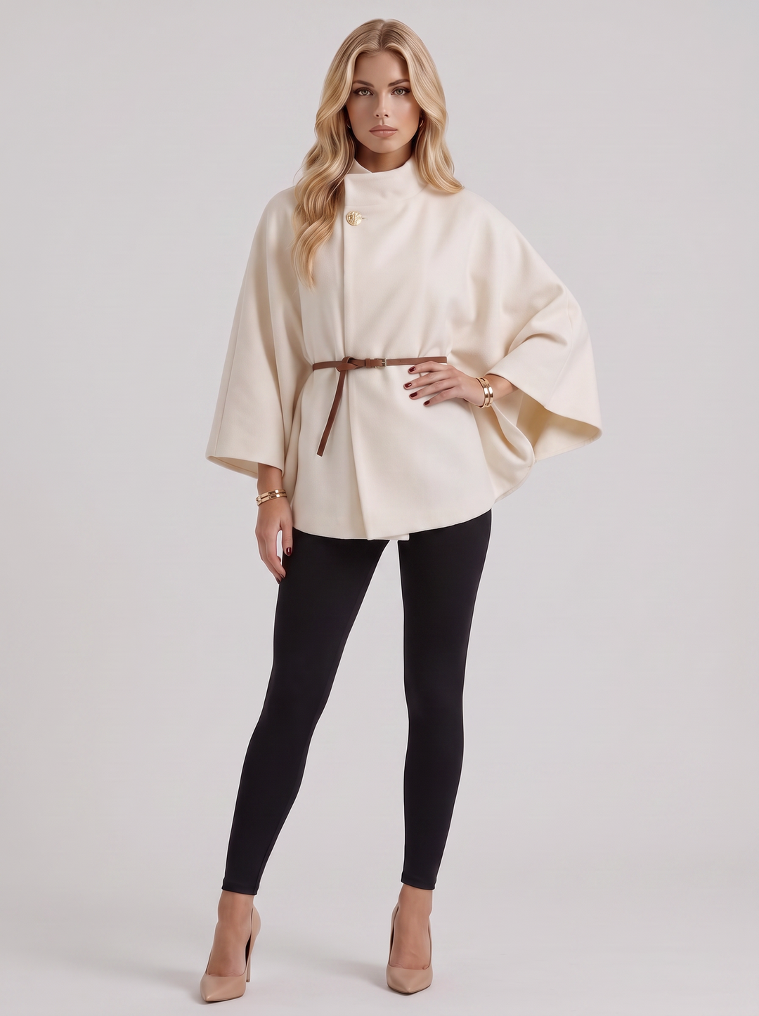 Harriet Cape Jacket - Cream