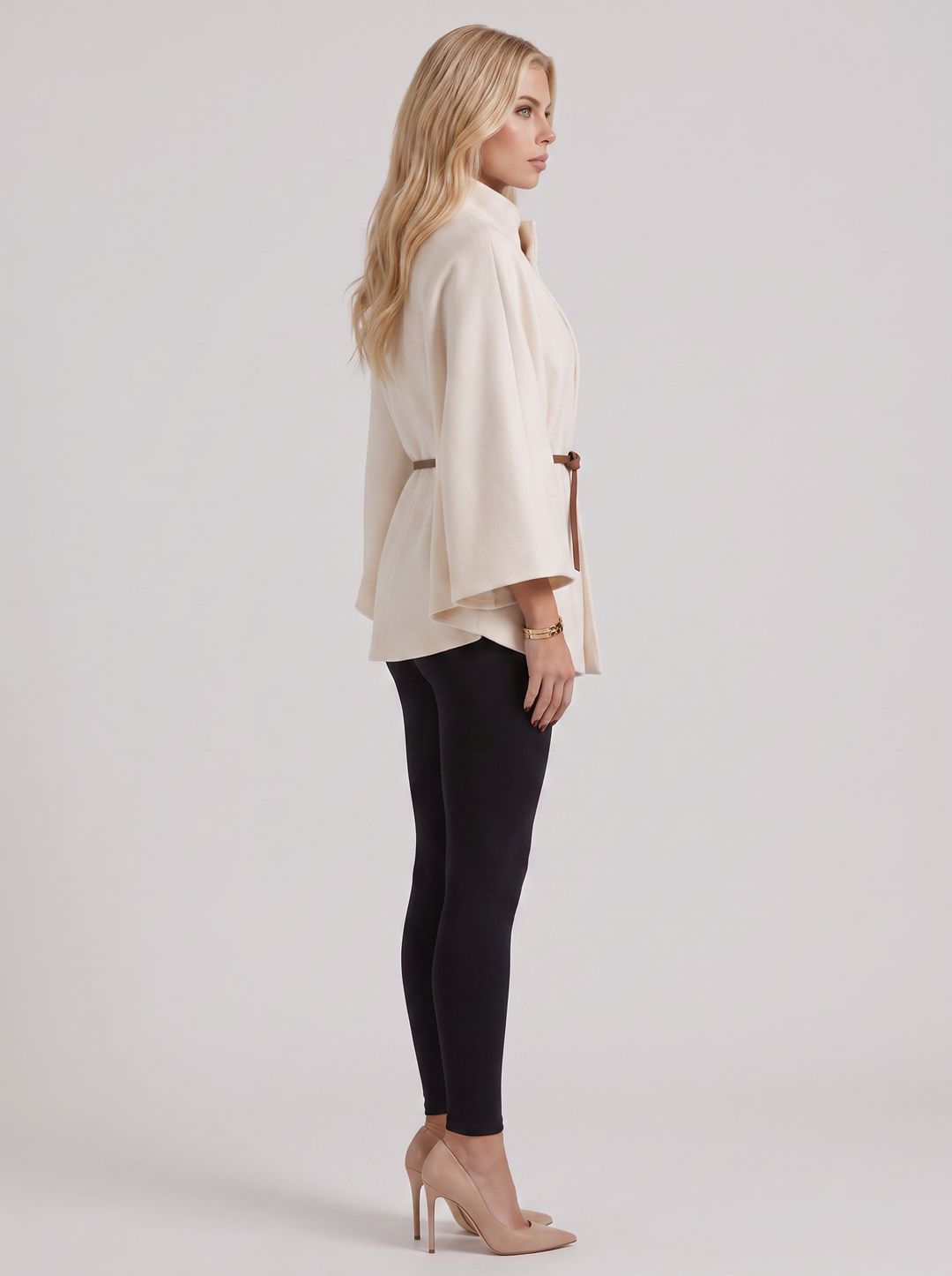 Harriet Cape Jacket - Cream