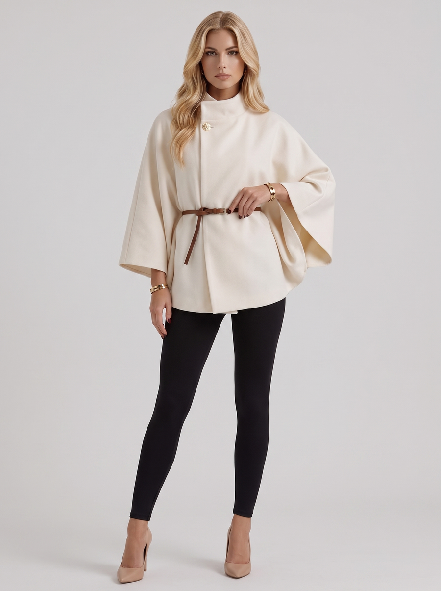 Harriet Cape Jacket - Cream