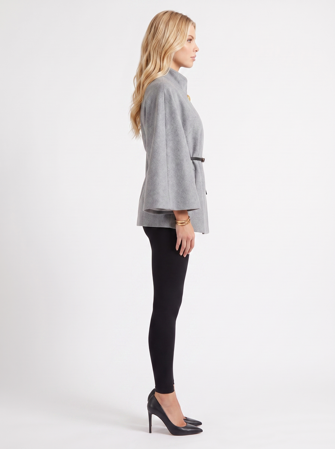 Harriet Cape Jacket - Gray