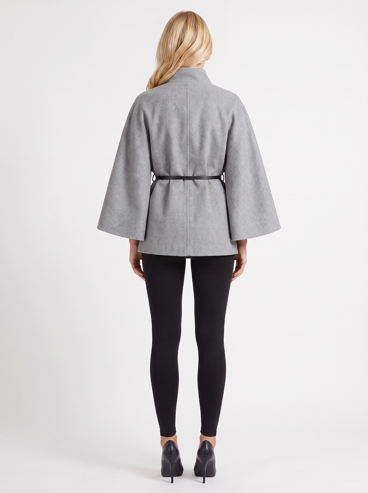 Harriet Cape Jacket - Gray