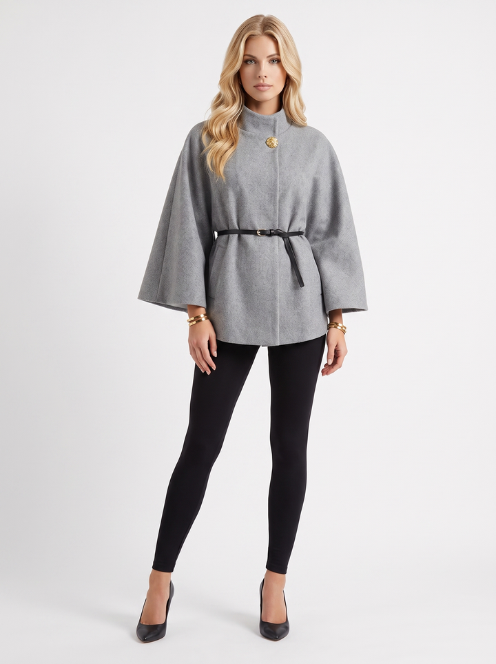 Harriet Cape Jacket - Gray