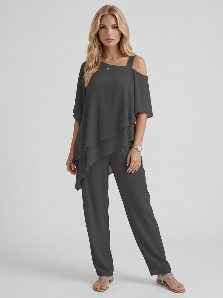 Ines Pants Set - Black