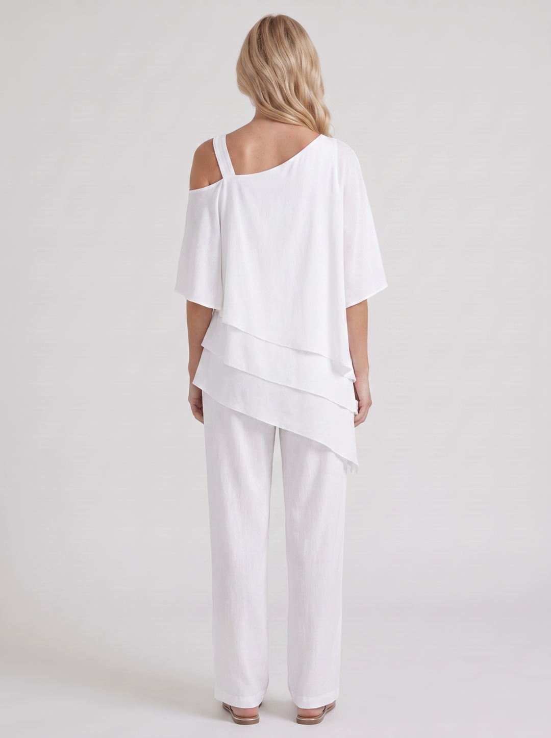 Ines Pants Set - White