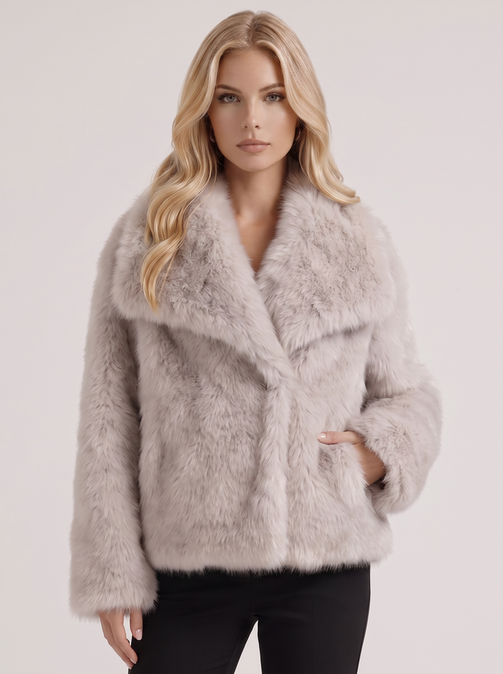 Isadora Fur Jacket - Beige