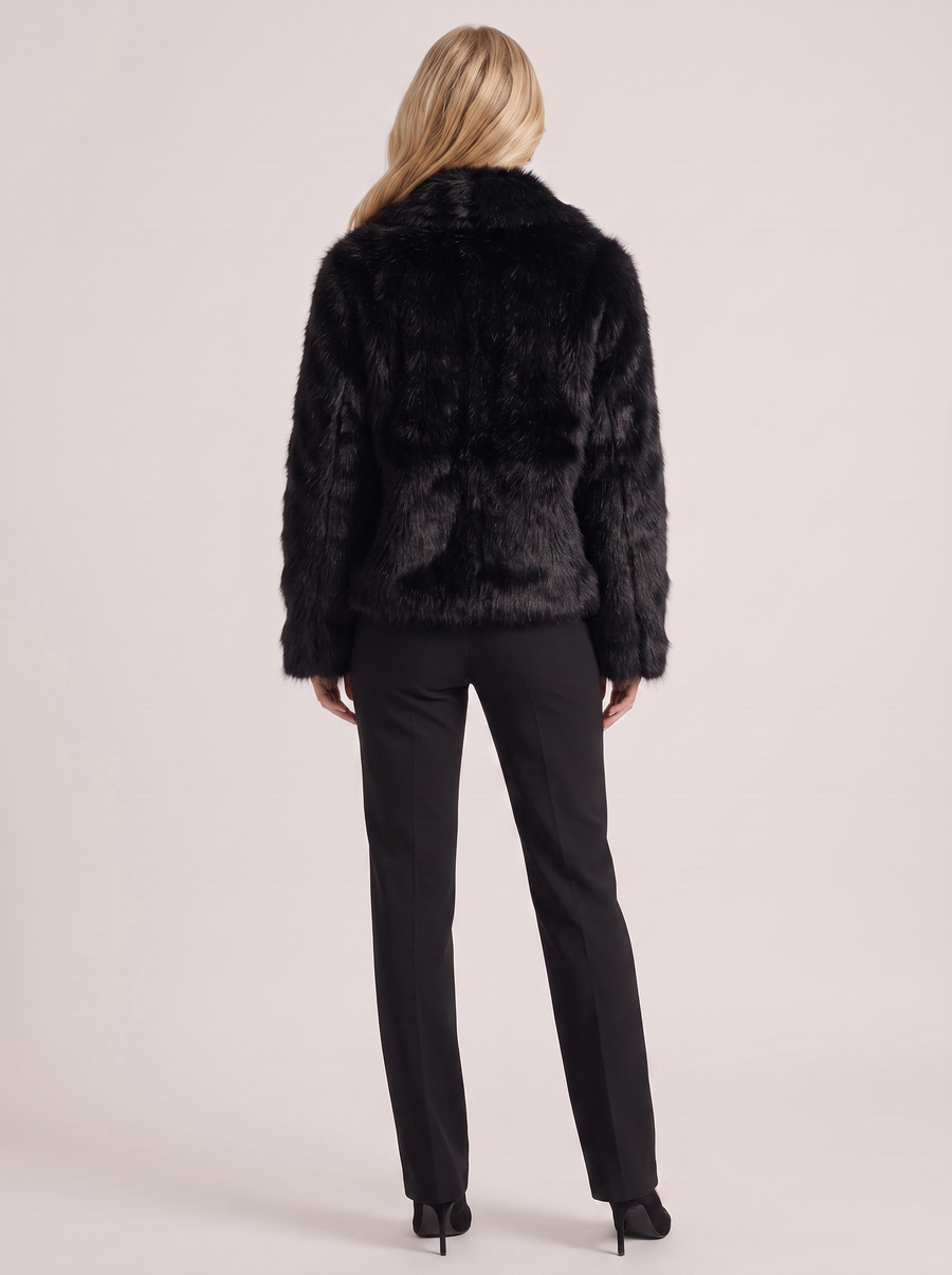 Isadora Fur Jacket - Black