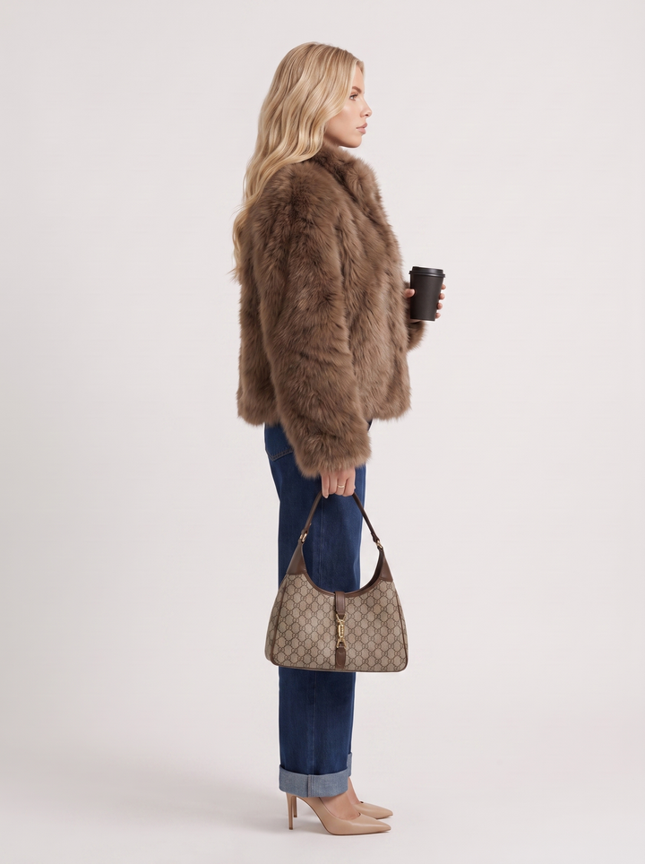 Isadora Fur Jacket - Brown