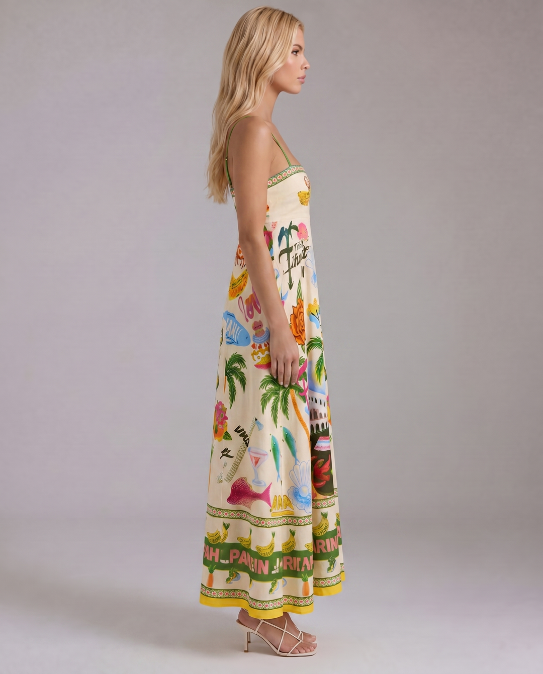 Isla Tropical Maxi Sundress - Multicolor