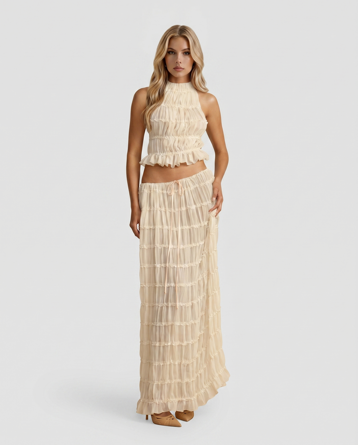 Juliette Halter Set - Cream