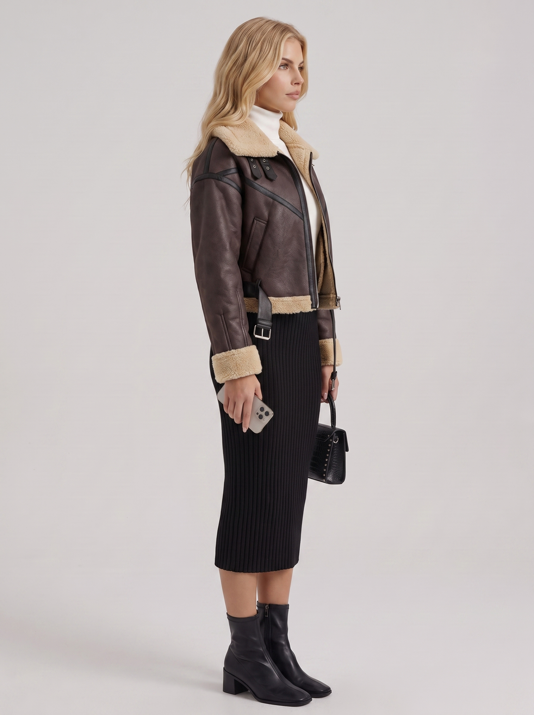 Juniper Aviator Jacket - Brown