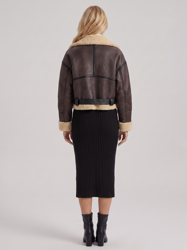 Juniper Aviator Jacket - Brown