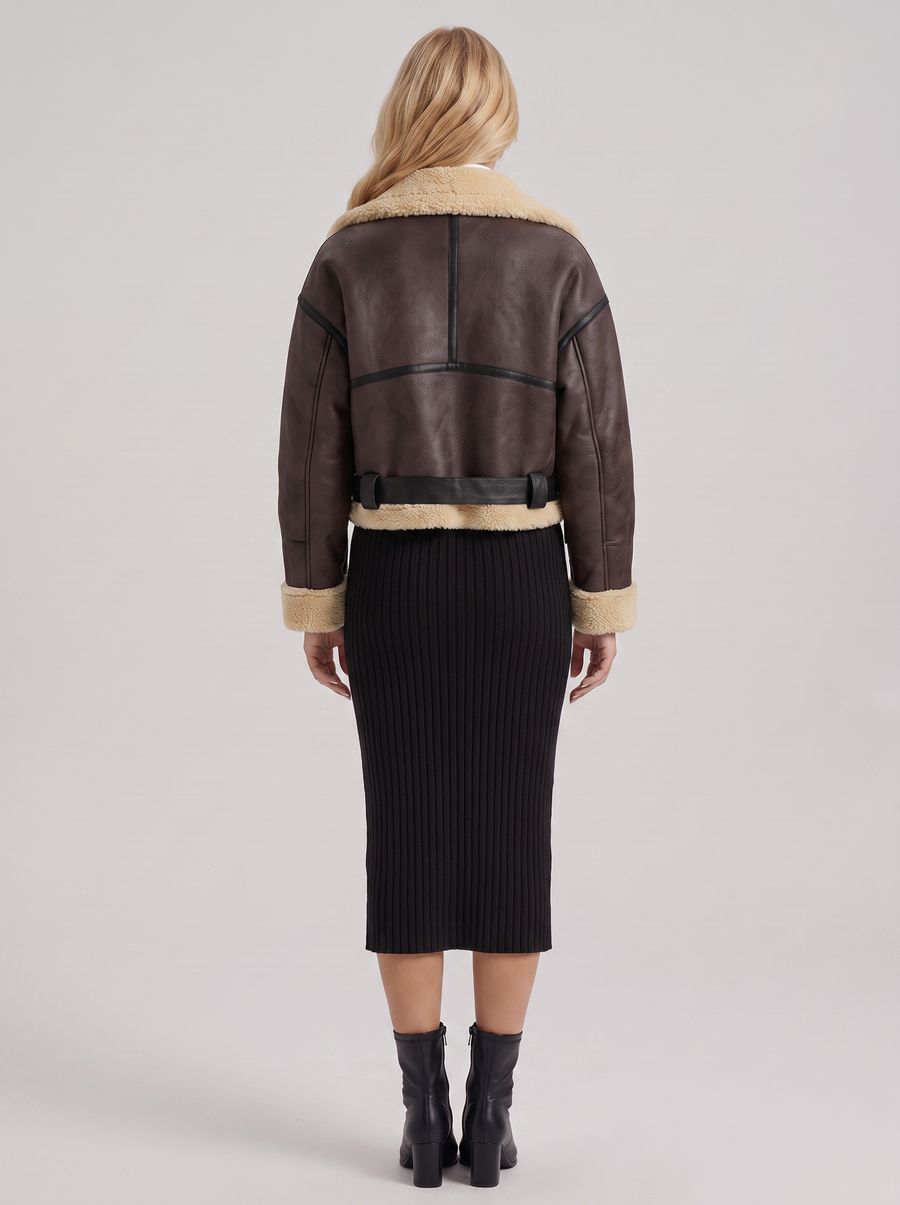 Juniper Aviator Jacket - Brown