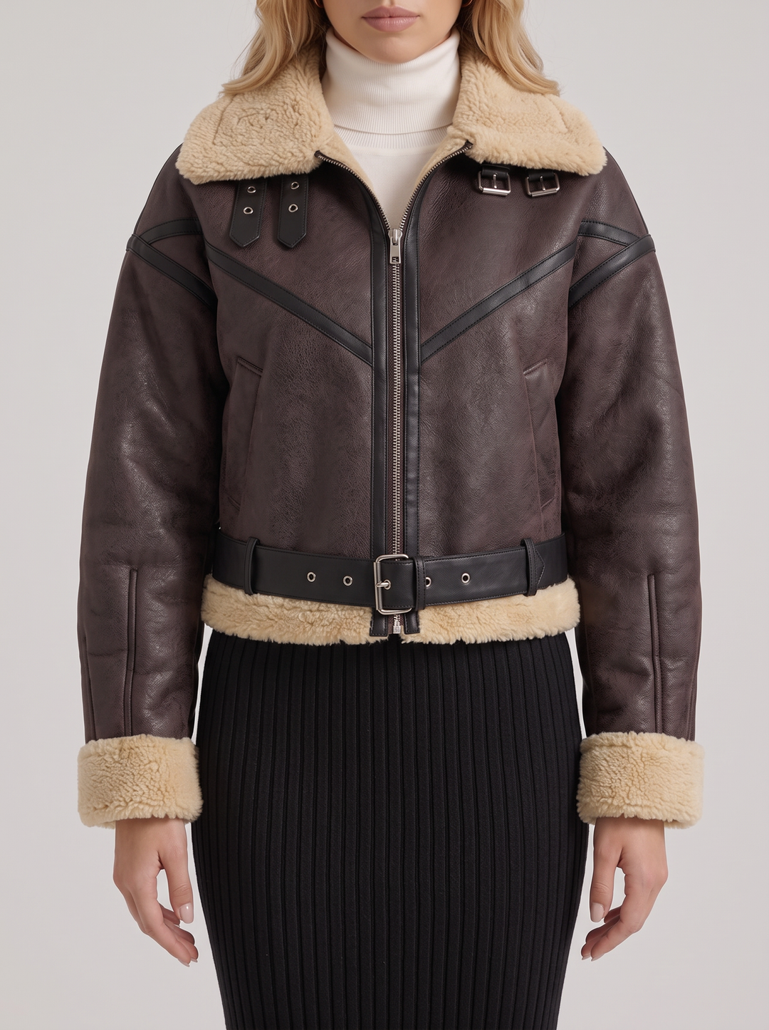 Juniper Aviator Jacket - Brown
