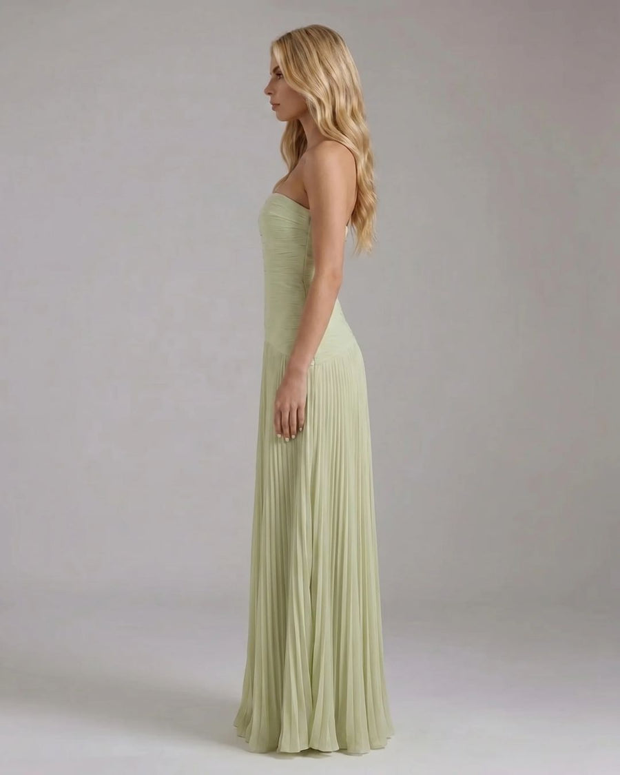 Kenzie Forest Maxi Dress - Green