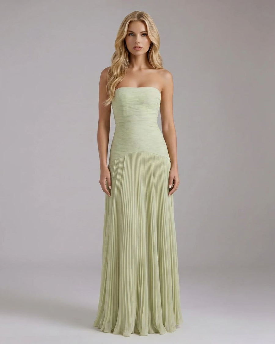 Kenzie Forest Maxi Dress - Green