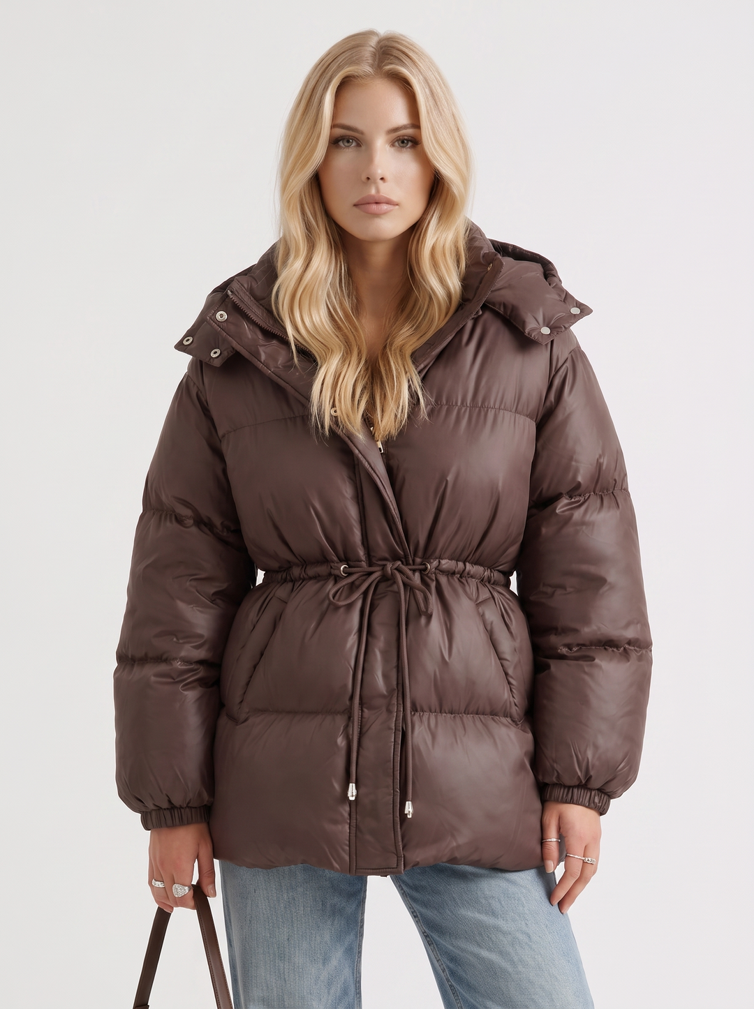 Lana Puffer Jacket - Brown