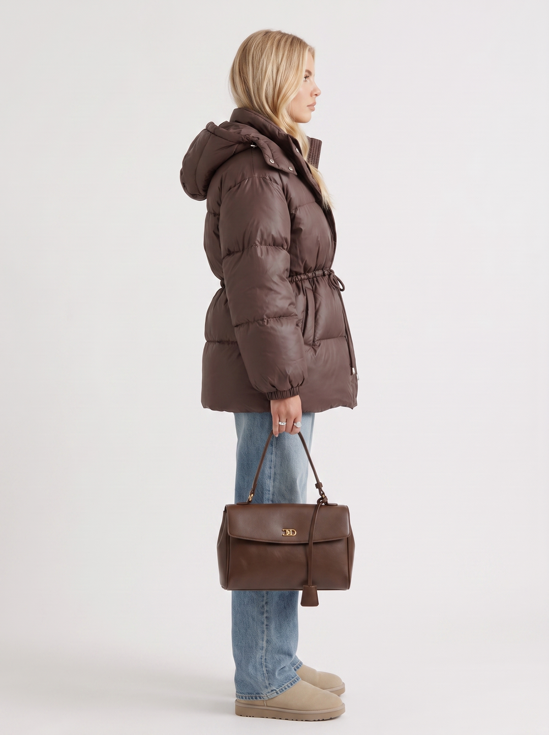 Lana Puffer Jacket - Brown