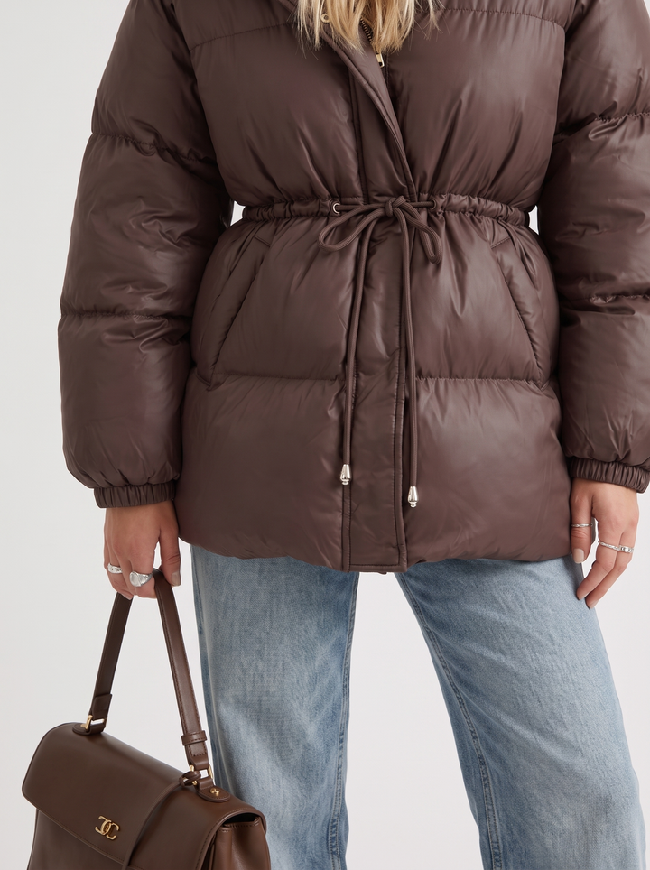 Lana Puffer Jacket - Brown