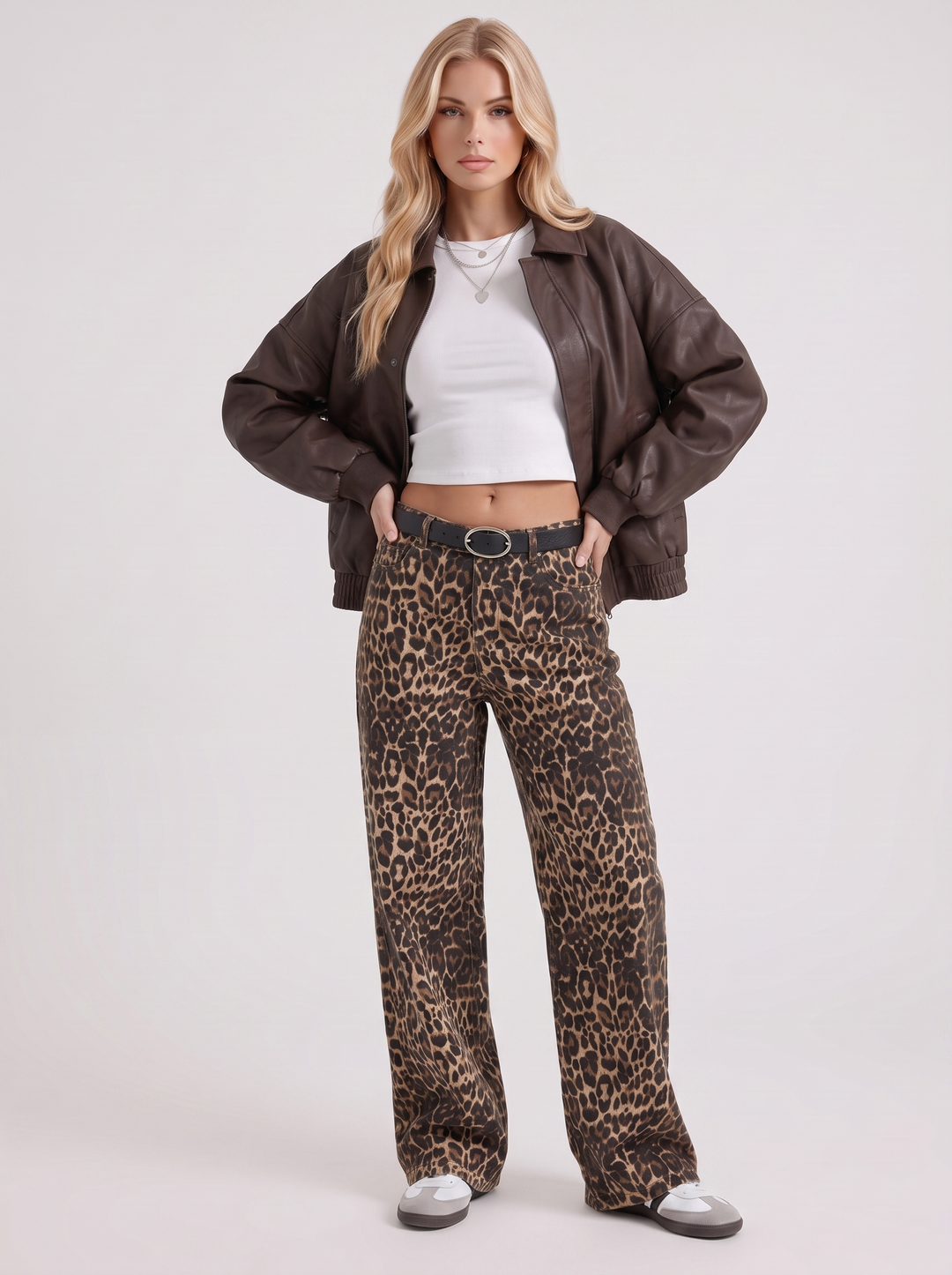 Marguerite Collared Bomber - Brown