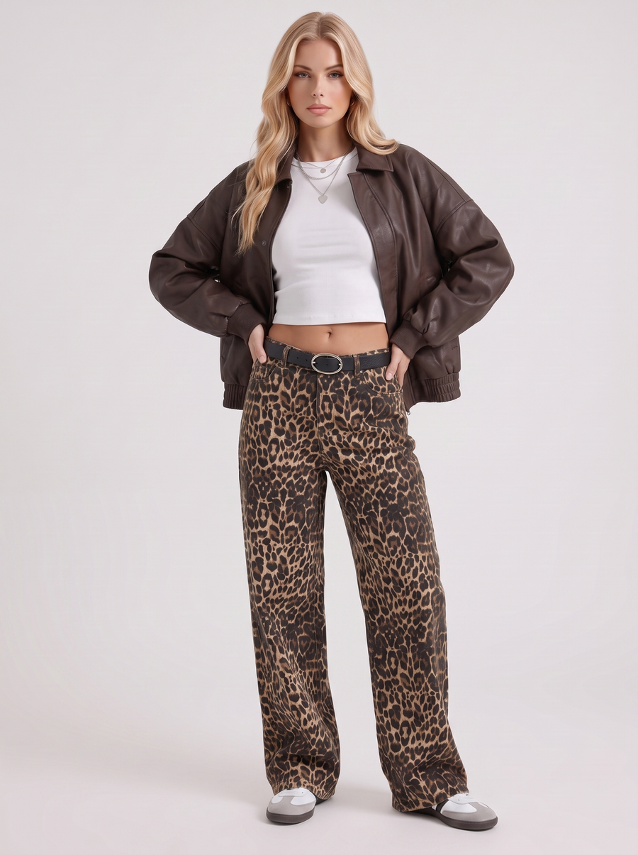 Marguerite Collared Bomber - Brown