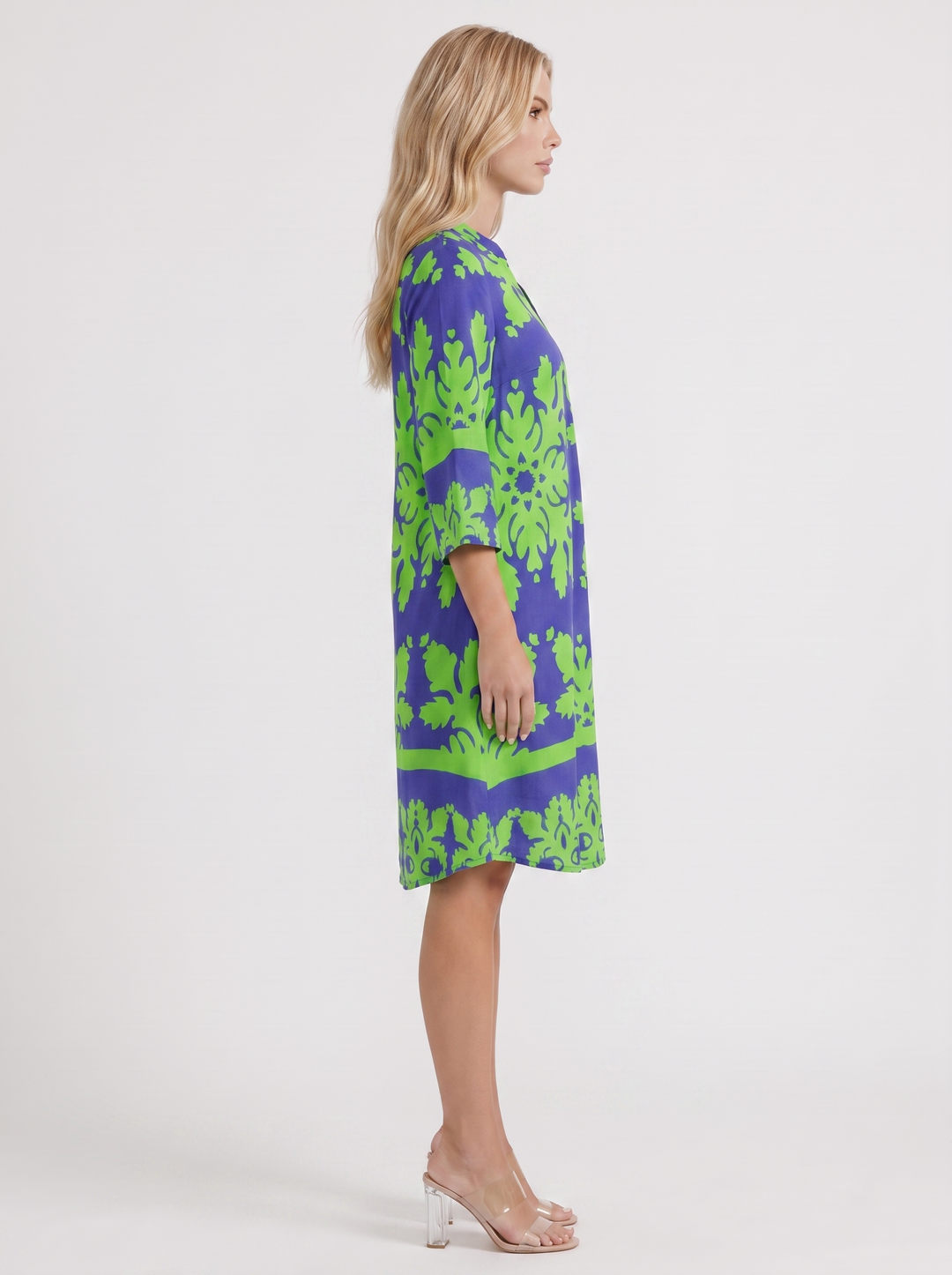 Marije Floral Midi Dress - Green